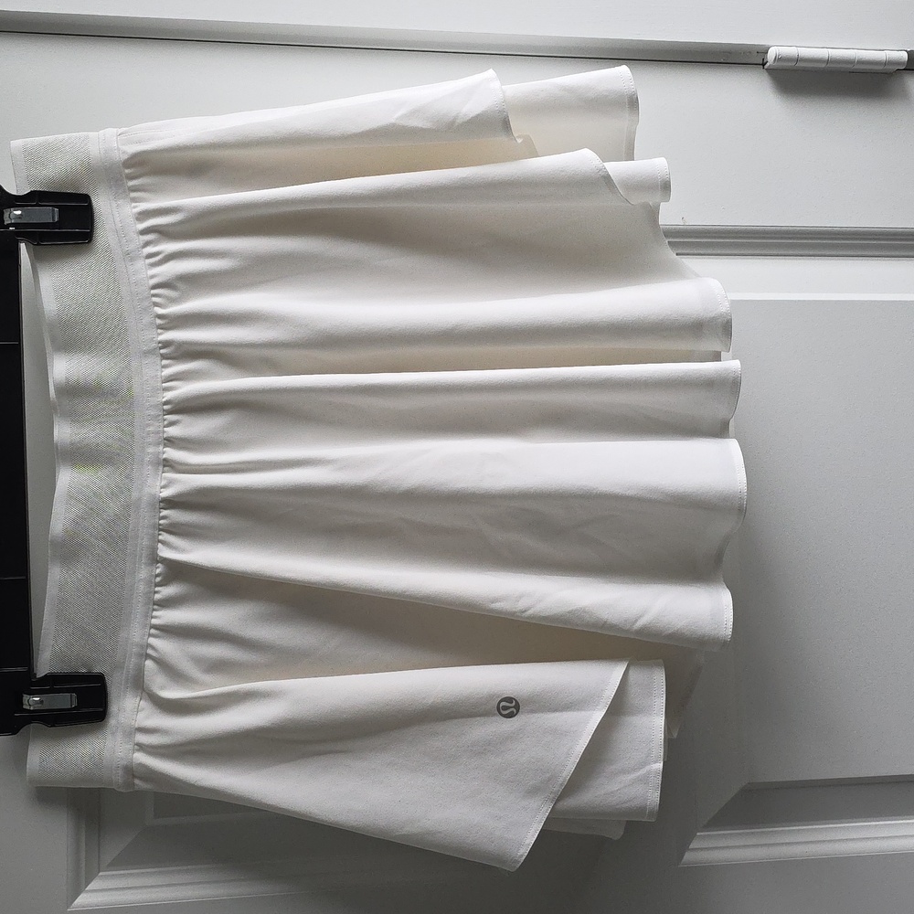 Lululemon Athletica White Tennis/paddleball/pickleball Skirt Size 8 G133 - Picture 2 of 11